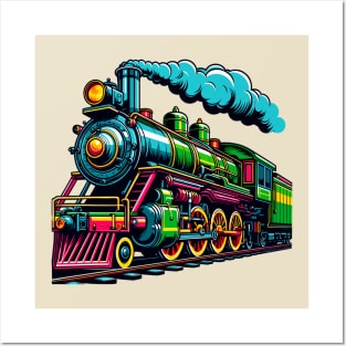 Steam locomotive Posters and Art